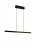 Nowoczesna uniwersalna lampa wisząca LED minimalistyczna czarna metalowa listwa podłużna ściemnialna ARCOLA 331210132 Trio